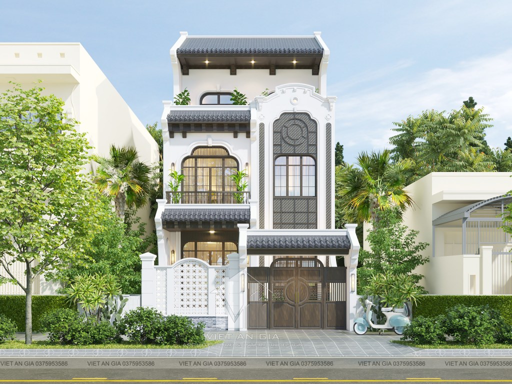 Thiết Kế Nhà 3 Tầng Phong Cách Indochina – Sự Tinh Tế Gìn Giữ Hồn&nbsp;Việt