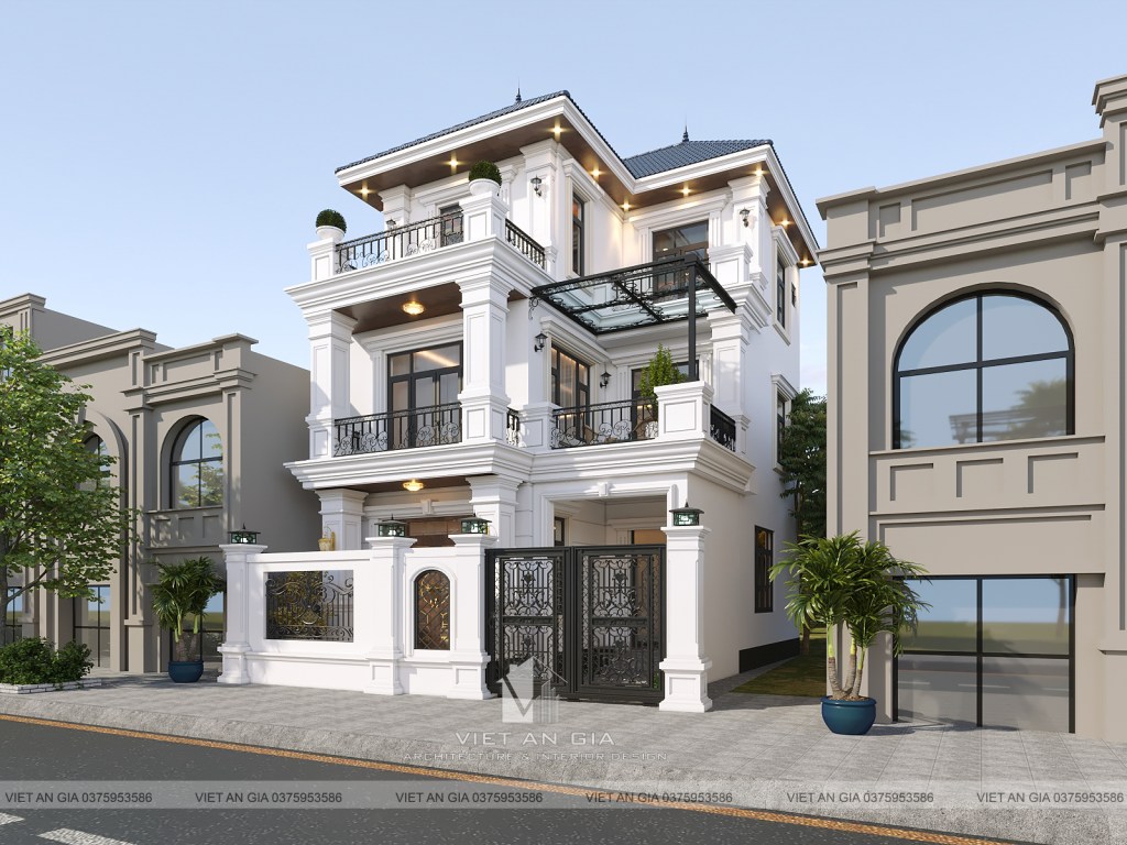 Thiết Kế Nhà Tân Cổ Điển 3 Tầng – Không Gian Sống Đẳng Cấp tại Hải&nbsp;Dương