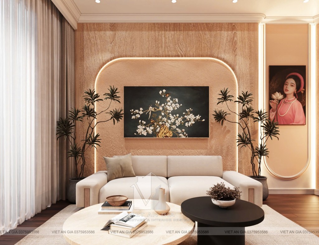 Thiết Kế Nội Thất Hiện Đại – Phòng Khách Tinh Tế và Ấm&nbsp;Cúng