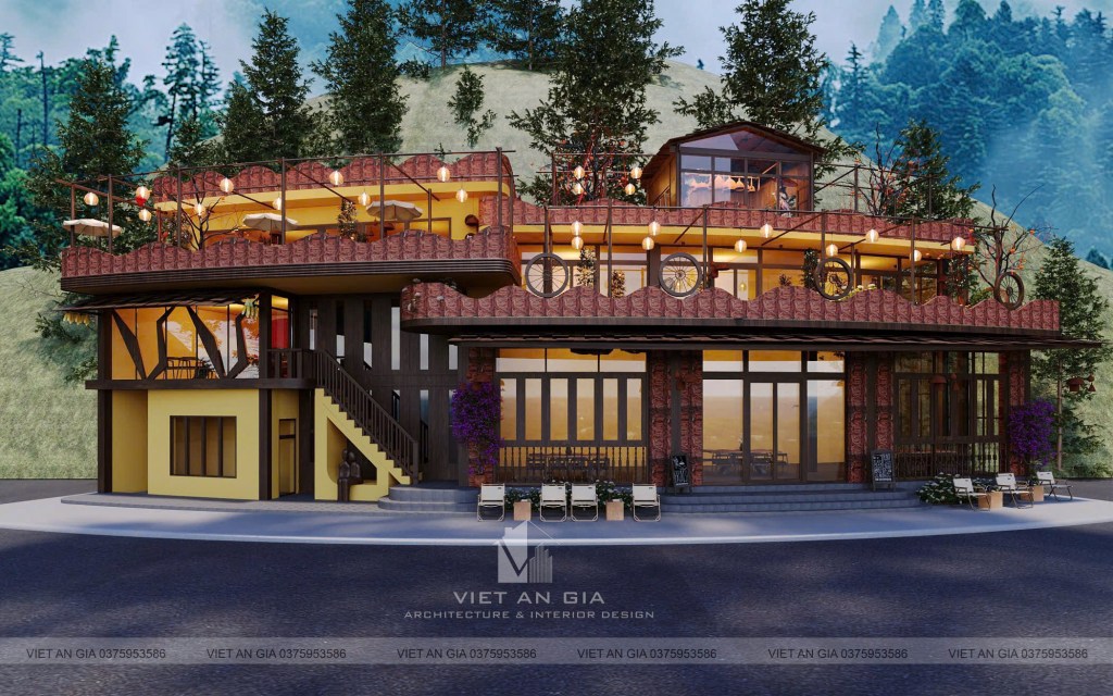 Thiết Kế Café Hội An tại Kim Bôi, Hòa Bình: Nét Phố Cổ Giữa Miền Sơn&nbsp;Cước